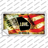 Georgia Love Novelty Sticker Decal