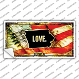 Iowa Love Novelty Sticker Decal