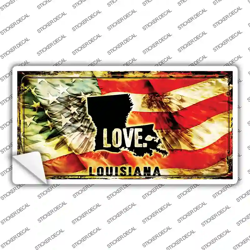 Louisiana Love Novelty Sticker Decal