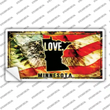 Minnesota Love Novelty Sticker Decal
