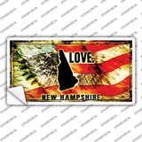 New Hampshire Love Novelty Sticker Decal