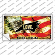 North Carolina Love Novelty Sticker Decal