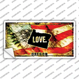 Oregon Love Novelty Sticker Decal