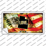 Utah Love Novelty Sticker Decal