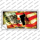Vermont Love Novelty Sticker Decal