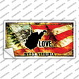West Virginia Love Novelty Sticker Decal