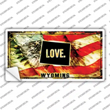 Wyoming Love Novelty Sticker Decal