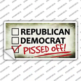 Pissed Off Novelty Sticker Decal