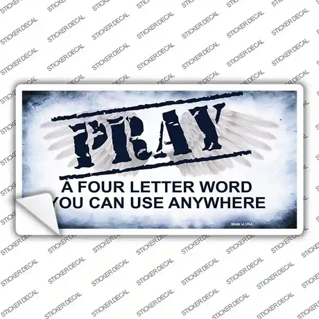 Pray Novelty Sticker Decal