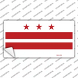 Washington DC Flag Novelty Sticker Decal