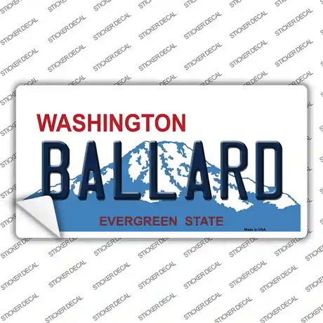 Ballard Washington Novelty Sticker Decal