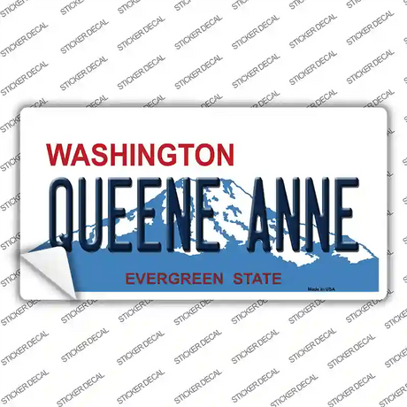 Queene Anne Washington Novelty Sticker Decal