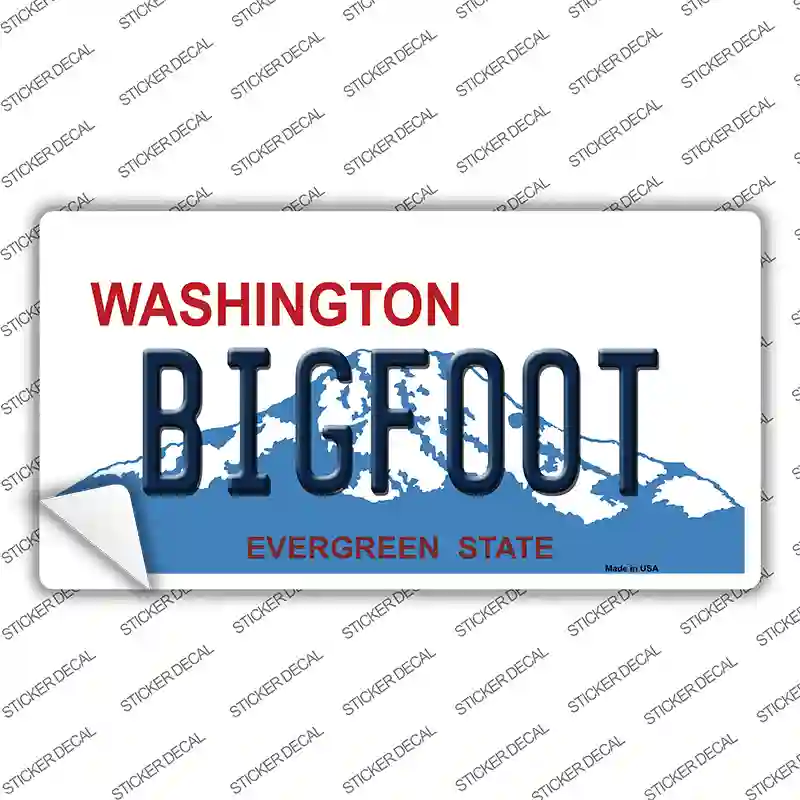 Bigfoot Washington Novelty Sticker Decal