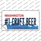 No 1 Craft Beer Washington Novelty Sticker Decal