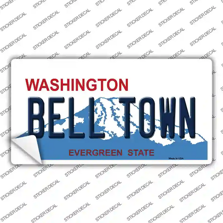 Bell Town Washington Novelty Sticker Decal