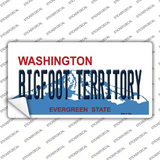 Bigfoot Territory Washington Novelty Sticker Decal