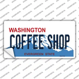 Coffee Shop Washington Novelty Sticker Decal