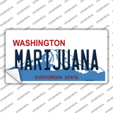Marijuana Washington Novelty Sticker Decal