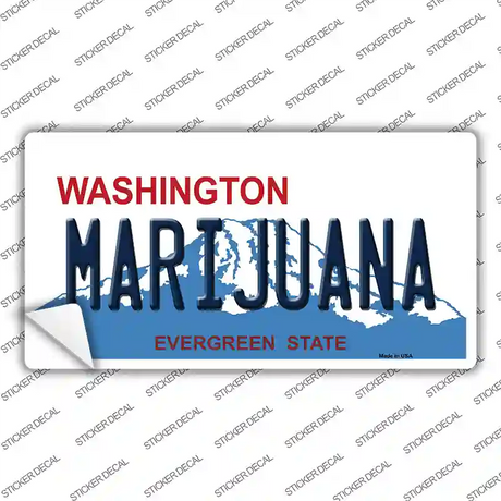 Marijuana Washington Novelty Sticker Decal