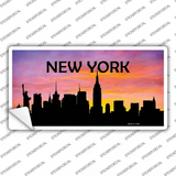 New York Silhouette Novelty Sticker Decal