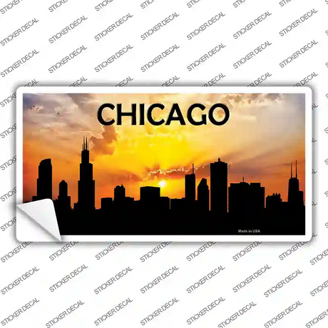 Chicago Silhouette Novelty Sticker Decal