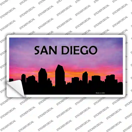 San Diego Silhouette Novelty Sticker Decal