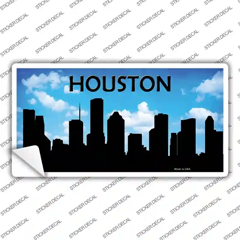 Houston Silhouette Novelty Sticker Decal