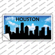 Houston Silhouette Novelty Sticker Decal