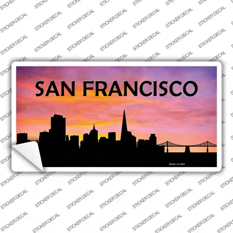 San Francisco Silhouette Novelty Sticker Decal
