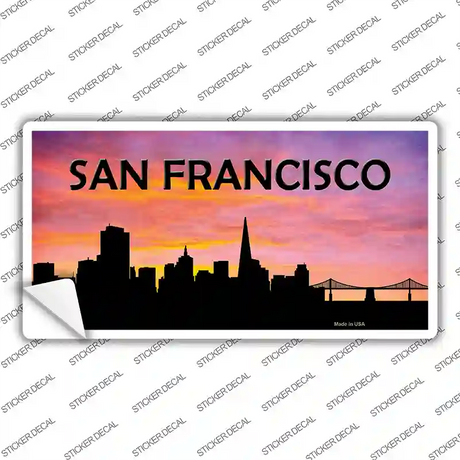 San Francisco Silhouette Novelty Sticker Decal