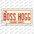 Boss Hogg Hazzard County Novelty Sticker Decal
