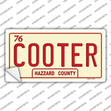 Cooter Novelty Sticker Decal
