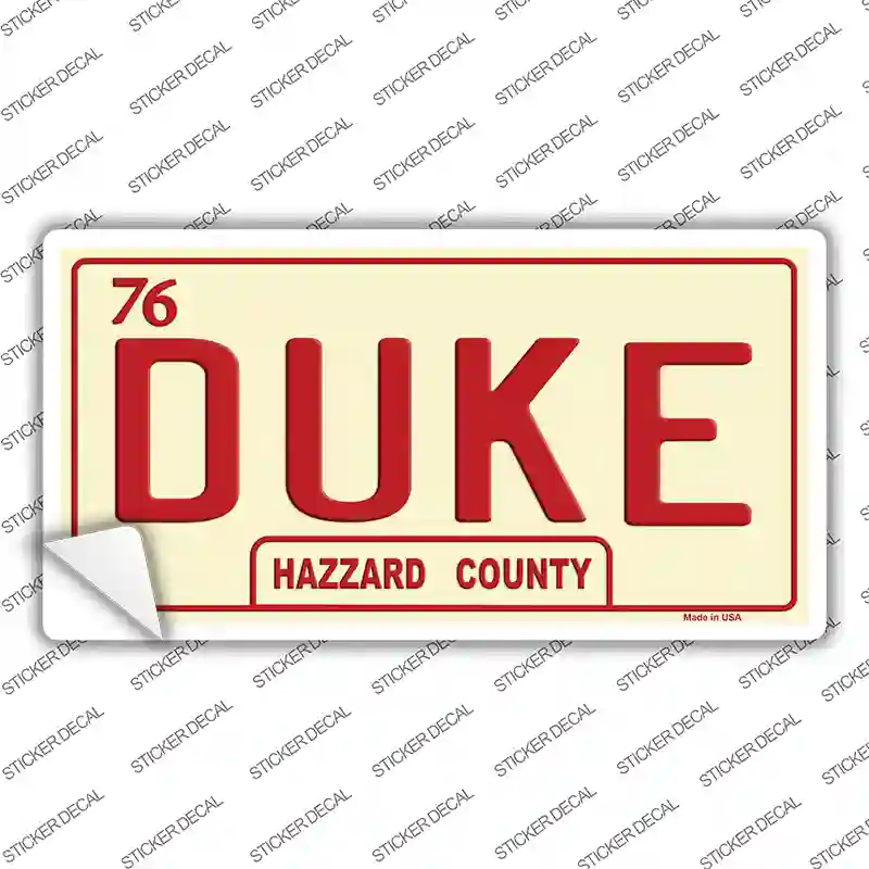 Duke Novelty Sticker Decal
