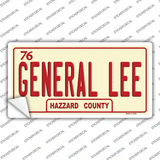 General Lee Novelty Sticker Decal