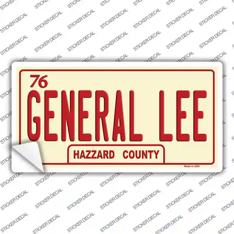 General Lee Novelty Sticker Decal