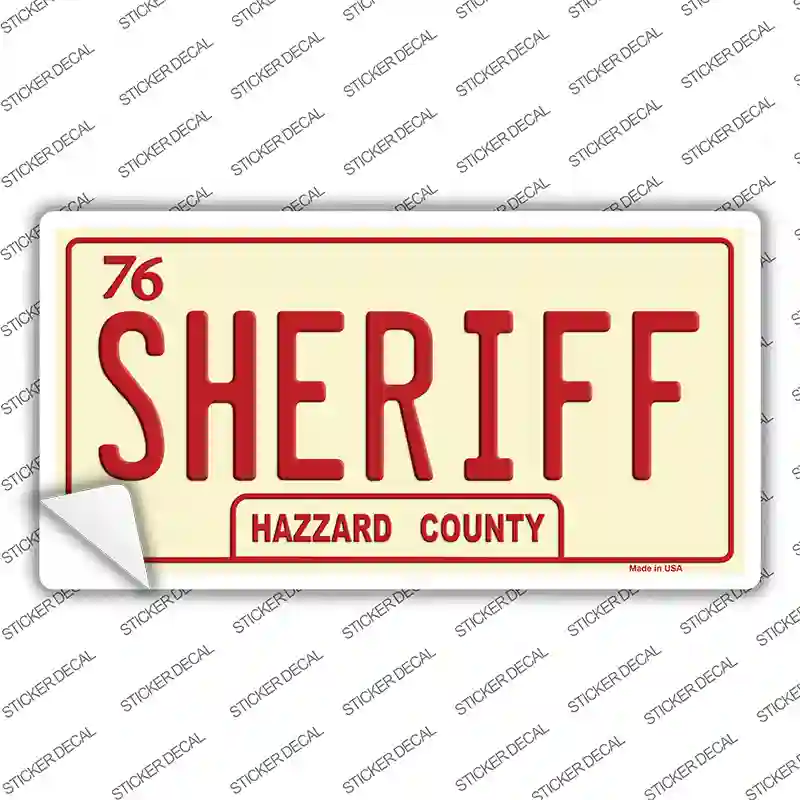 Sheriff Novelty Sticker Decal