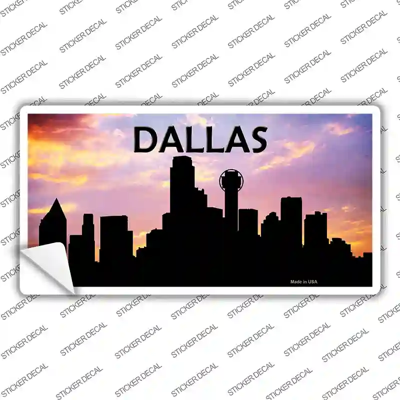 Dallas Silhouette Novelty Sticker Decal