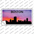 Boston Silhouette Novelty Sticker Decal