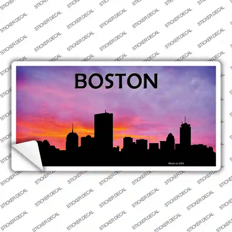 Boston Silhouette Novelty Sticker Decal