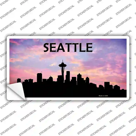 Seattle Silhouette Novelty Sticker Decal