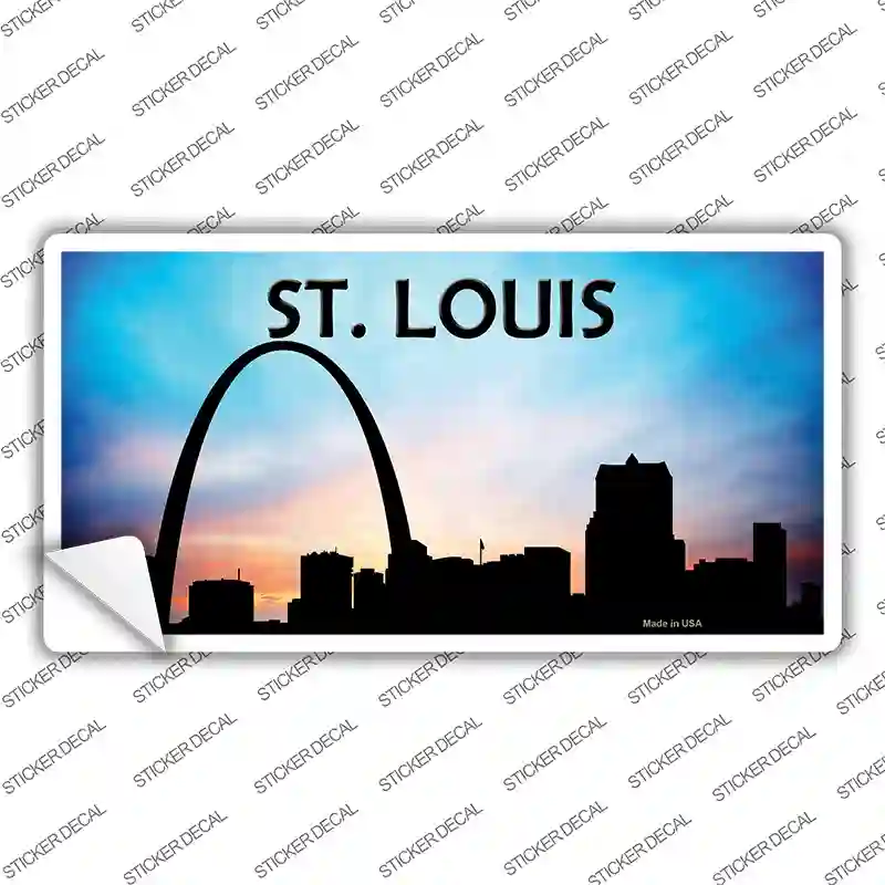 St Louis Silhouette Novelty Sticker Decal