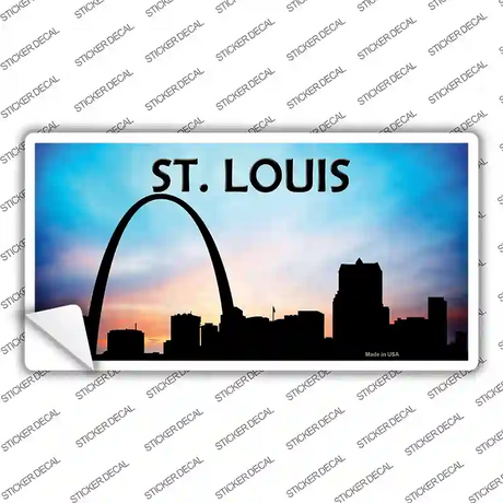 St Louis Silhouette Novelty Sticker Decal