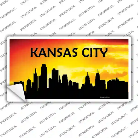 Kansas City Silhouette Novelty Sticker Decal