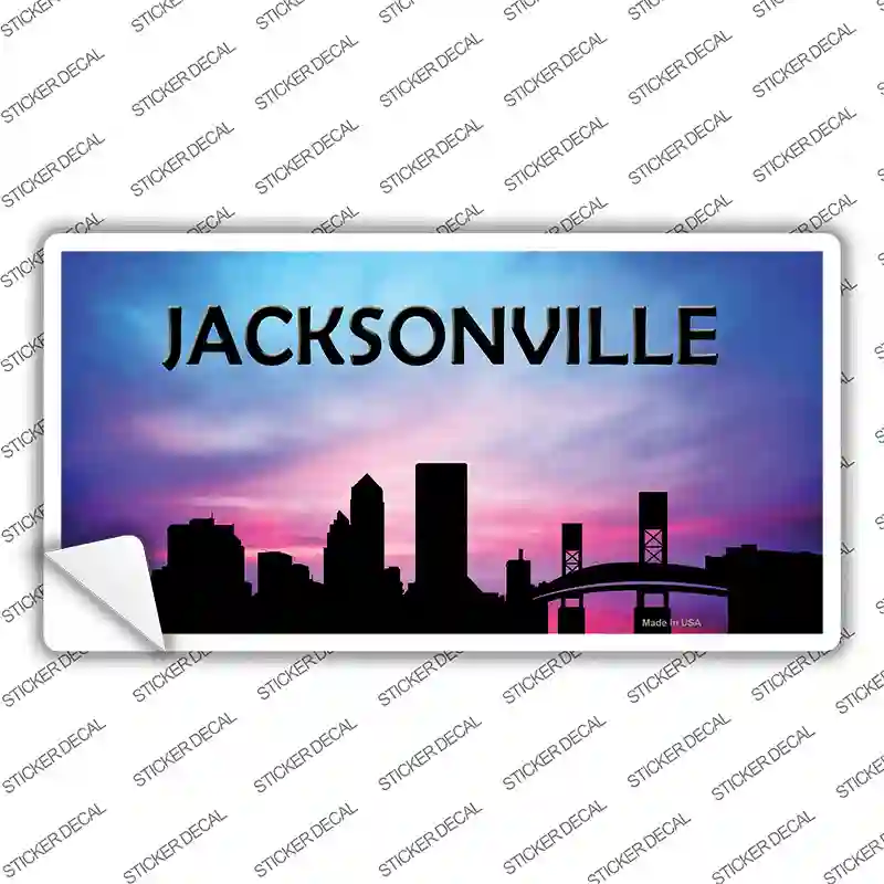 Jacksonville Silhouette Novelty Sticker Decal