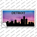 Detroit Silhouette Novelty Sticker Decal