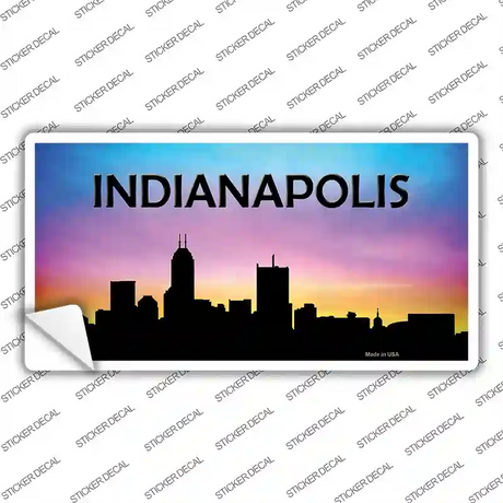 Indianapolis Silhouette Novelty Sticker Decal