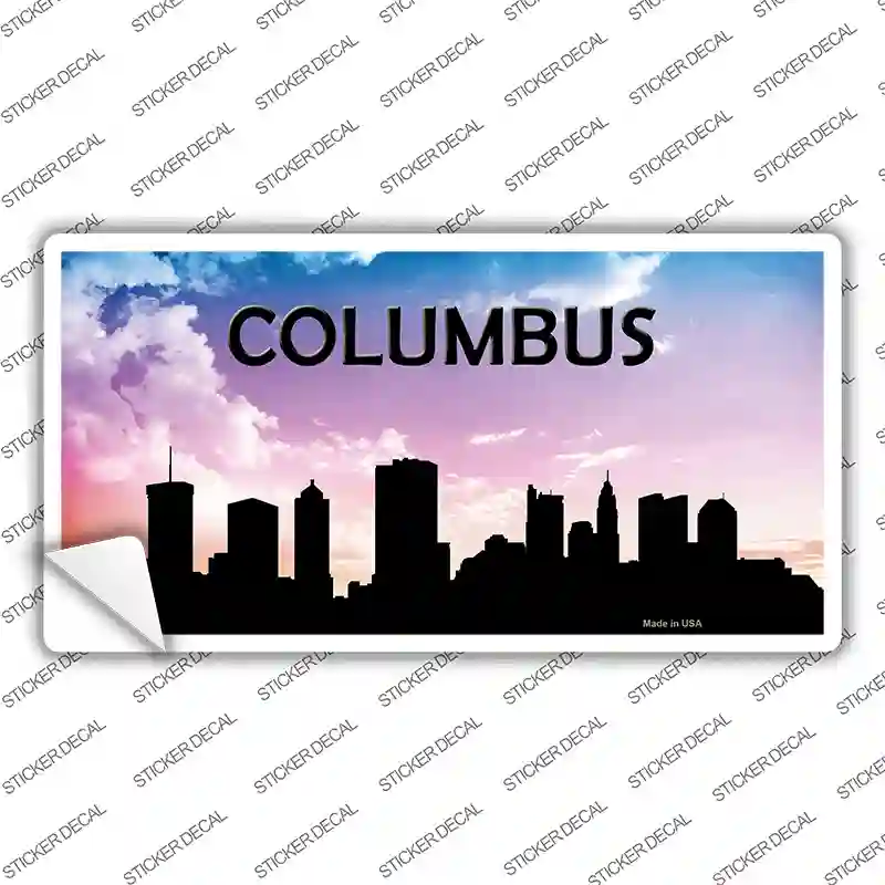 Columbus Silhouette Novelty Sticker Decal