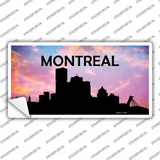 Montreal Silhouette Novelty Sticker Decal