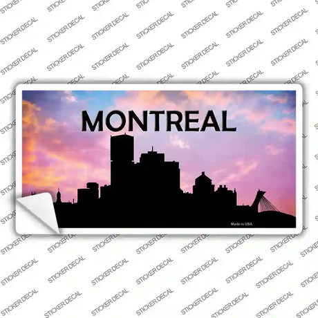Montreal Silhouette Novelty Sticker Decal