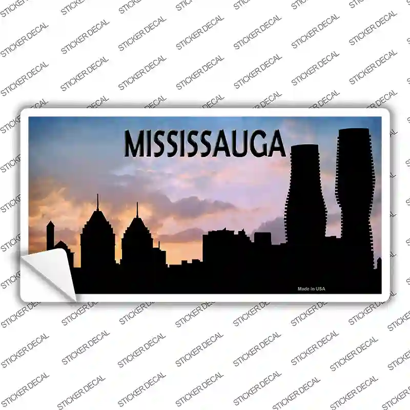 Mississauga Silhouette Novelty Sticker Decal